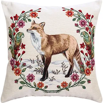Dekorativní polštářek Dekorační polštář liška, 45x45 cm