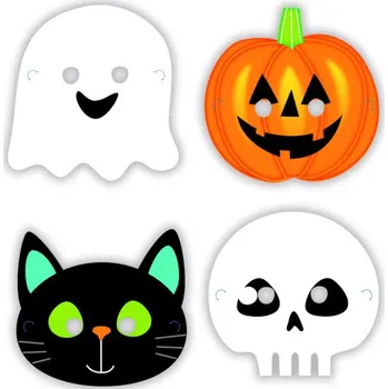 Karnevalová maska Amscan 9911674 halloweenské masky 8 ks