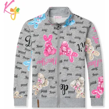 Chlapecká mikina Dívčí mikina - KUGO GM8663, šedá Barva: Šedá, Velikost: 146