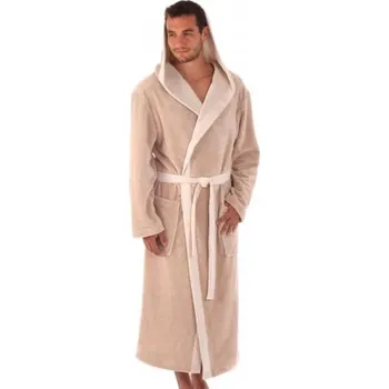 Pánský župan Pánský župan Vestis 3959 TAMPA DUO šedá 8251 - oříšková XL