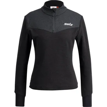 Dámská mikina Swix Dynamic Midlayer Half Zip W black/phantom - M