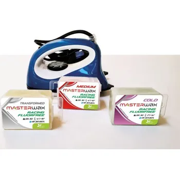 Lyžařský vosk MASTERWAX Kit Hot Application FluorFree, sada vosků a kartáčů