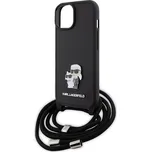 KARL LAGERFELD 65333 KARL LAGERFELD CROSSBODY Ochranný kryt se šňůrkou pro Apple iPhone 15