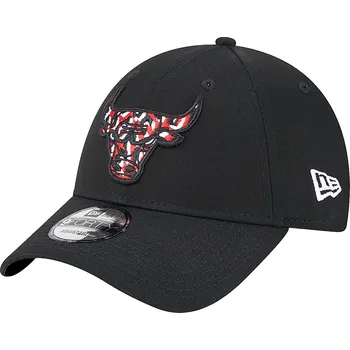 Kšiltovka kšiltovka New Era 9FO Seasonal Infill NBA Chicago Bulls - Black/Black/Scarlet/White one size