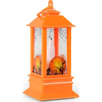 Party dekorace Rappa Lampa na Halloween se světlem oranžová