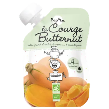 POPOTE kapsička bio máslová dýně 120 g