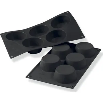 Martellato Silikonová forma Big Muffin - černá (5 ks)