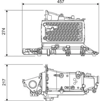 Chladič motoru Chladič turba VALEO 818685