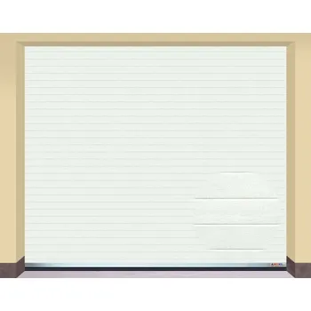 Garážová vrata AMPEL s.r.o. Sekční garážová vrata BÍLÁ L 355×305 cm s elektrickým pohonem - Montáž do rodinného domu - 3 900 Kč