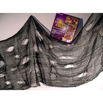 Karnevalový kostým Dekorační tkanina - Černá, 297 x 76 cm