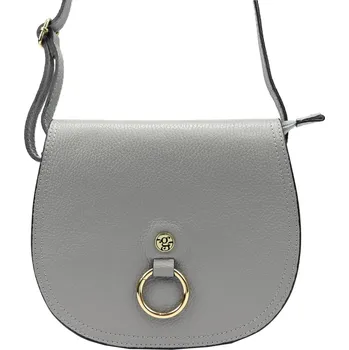 Kabelka Kožená crossbody kabelka Gregorio 01702 šedá