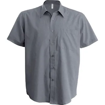 Kariban pánská Košile s krátkým rukávem Kariban Stříbrná XL