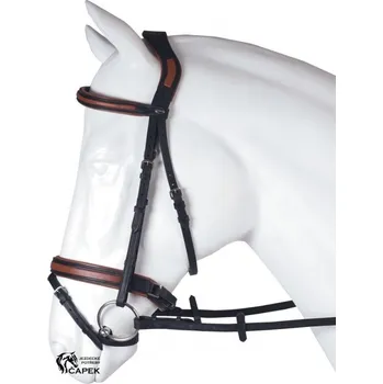 Uzdečka Horka -OUTDOOR- - Černá/Koňak - Cob