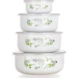 Banquet Sada smaltovaných misek OLIVES, 8 ks