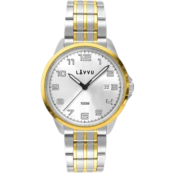 LAVVU Stylové zlacené pánské hodinky LAVVU SORENSEN Gold LWM0203 ( )