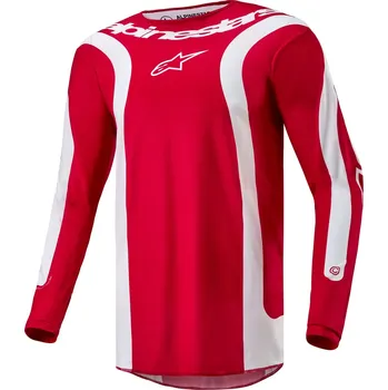 Moto dres Dres FLUID LURV, ALPINESTARS (červená/bílá) 2024 (Velikost: XL)