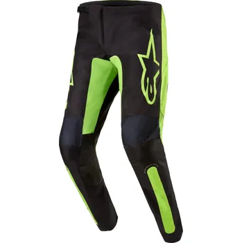 Moto kalhoty Kalhoty FLUID LURV, ALPINESTARS (černá/žlutá fluo) 2024 (Velikost: 38)