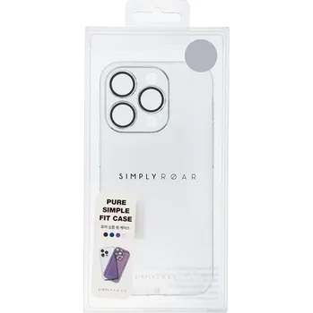 Pouzdro na mobilní telefon Kryt ROAR Pure Simple pro Apple iPhone 15 Pro - integrovaná sklíčka na čočky - plastový / gumový - průhledný