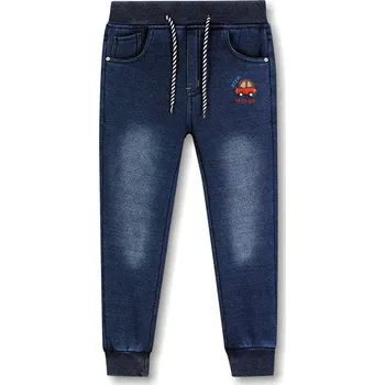 Dětské zateplené tepáky riflový vzhled modré vel.116,128