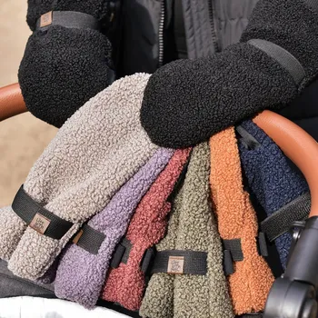 dámské khaki zelené teddy rukavice