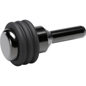 Nábytkové kování Italiana ferramenta Podpěra police na sklo s těsněním LANNA 3 mm / černý nikl - 10 ks 5 mm