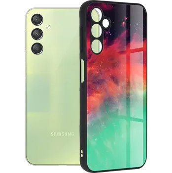 Pouzdro na mobilní telefon Pouzdro Samsung Galaxy A14 4G / A14 5G Techsuit - Glaze Series, Fiery Ocean