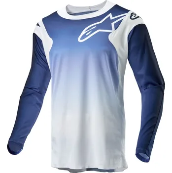 Moto dres Dres RACER HOEN, ALPINESTARS (bílá/modrá) 2024 (Velikost: M)