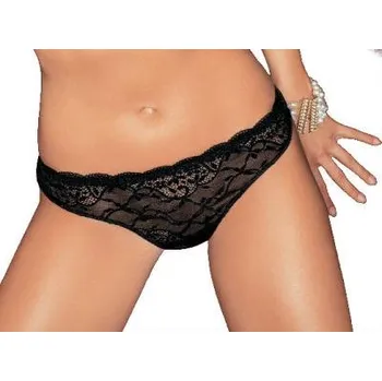 Kalhotky Dámské tanga Lormar Class černá L