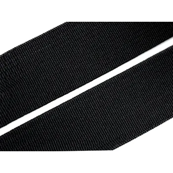 Galanterie Pruženka šíře 30 mm tkaná černá - pevná, barva Černá