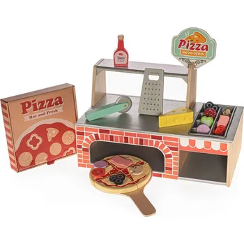 Dětská domácnost Zopa Dřevěný set Pizzerie