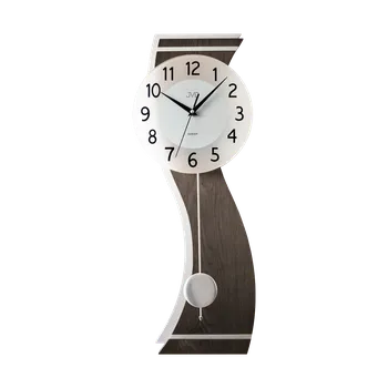 Hodiny JVD Nástěnné dřevěné nástěnné skleněné netikající tiché kyvadlové hodiny JVD NS22012/23 ( )