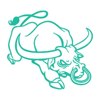 Samolepící dekorace Býk 014 pravá rozzuřený (25 - tyrkysová) SAMOLEPKA NA AUTO, NÁLEPKA, FÓLIE, POLEP, TUNING, VLASTNÍ TEXT, TISK, AUTOSAMOLEPKY.cz, POLEPY, OBRÁZEK, LOGO, 3D STICKERS