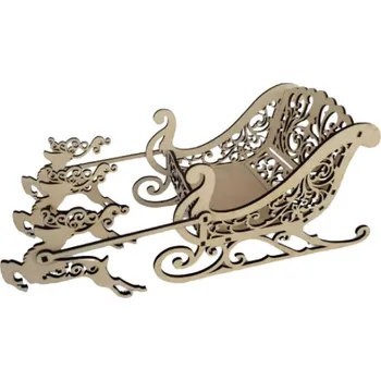 Vánoční dekorace IDARY Vánoční sáně