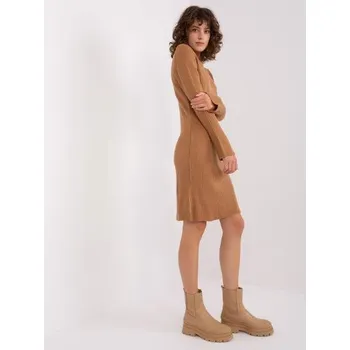 Dámské šaty Dámské šaty s rozšířenými rukávy EURNI hnědý