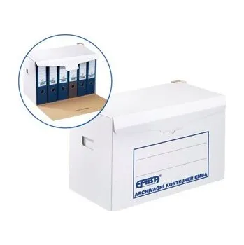 Archivační kontejner 500x330x300mm na 6 pořadačů 80mm EMBA