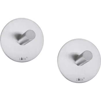 Držák na ručník Háček na ručník DUPLO 4,5 cm, sada 2 ks, mat, nerezová ocel, Zack