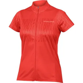 cyklistický dres Endura Wms Hummvee Ray s/s Jersey - červená - L - 2023