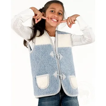 Dámská vesta Vesta dětská na knoflíky ALWERO Barva: Růžová+Bílá, Velikost: M