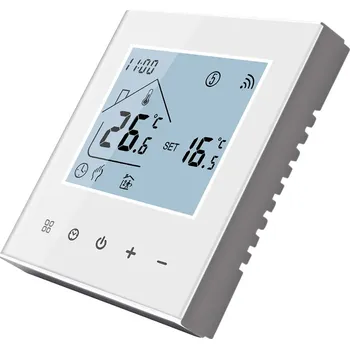 WiFi Termostat 16A, elektrické podlahové vytápění, Bílý