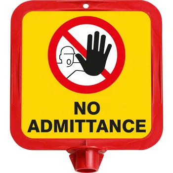 rám kola BRADYSIGN-NO ADMITTANCE-21CM