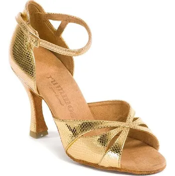Dámská sálová obuv Rummos,Zlaté kožené latinky R385/60RR, zlatá kůže 40