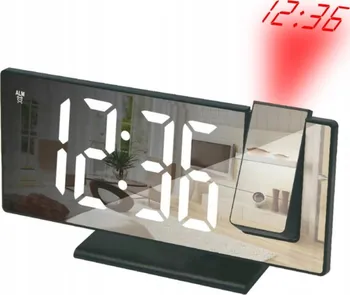Budík Elektronický digitální budík s projektorem zrcadlové provedení 7,5 x 18,5 x 4 cm