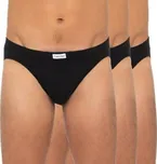 Pánské slipy Calvin Klein NB 3261A 3 kusy černá M