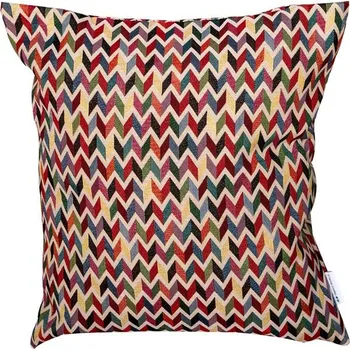 Dekorativní polštářek Dekorační polštář barevný zigzag, 45x45 cm