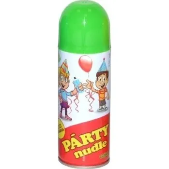 Party dekorace Párty nudle ve spreji 250 ml Zelená