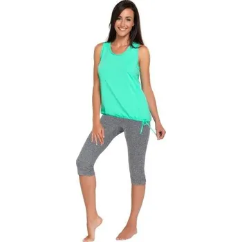 Dámské legíny Dámské fitness capri legíny Capri melanž XL