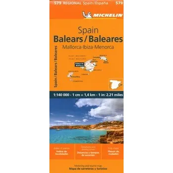 Cizojazyčná kniha Balears - Michelin Regional Map 579 - Michelin