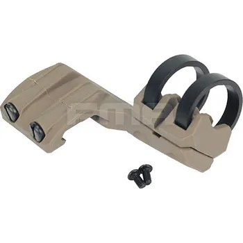 Airsoft FMA Polymerová montáž na svítilnu na RIS lištu - PRAVÁ, DE