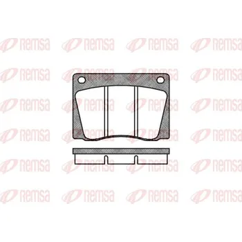 Brzdová destička Sada brzdových destiček, kotoučová brzda REMSA 0037.00