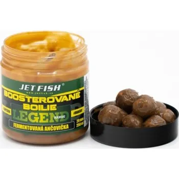 Boilies Jet Fish Legend Range Boosterované Boilie 250ml 24mm Chuť: Seafood Švestka/Česnek